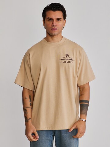 SikSilk Shirt in Beige: front