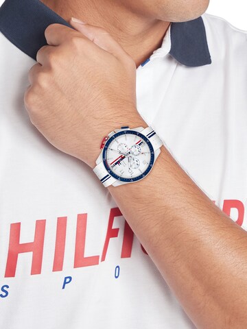 TOMMY HILFIGER - Reloj analógico 'BANK' en blanco
