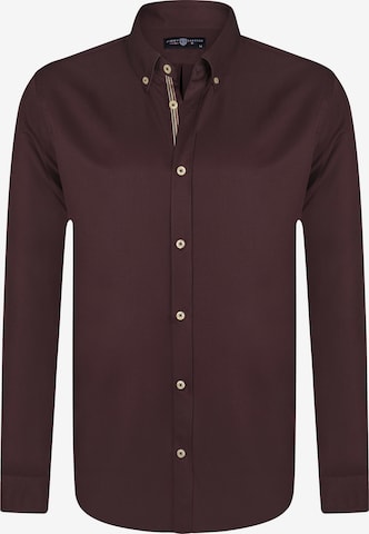 Jimmy Sanders Regular fit Button Up Shirt in Red: front