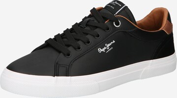 Sneaker bassa 'Kenton Court' di Pepe Jeans in nero: frontale