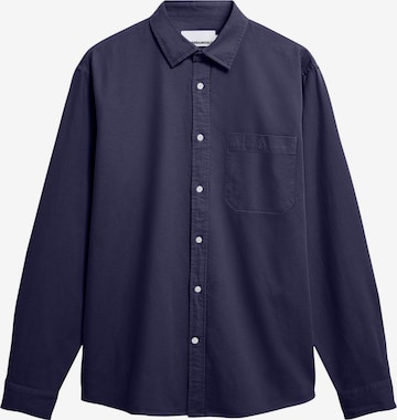 Fit confort Chemise ARMEDANGELS en bleu : devant
