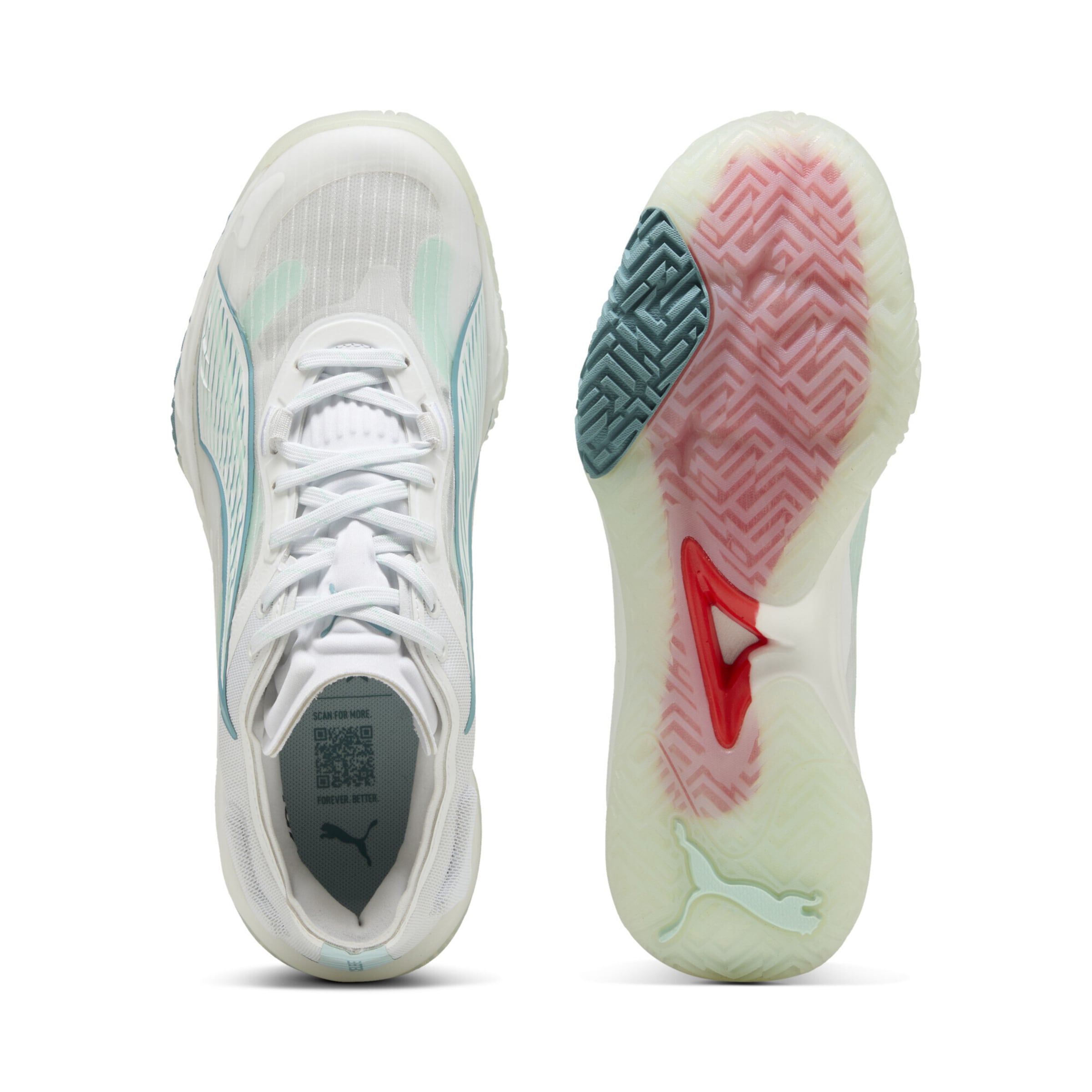 PUMA Sportschuh 'Accelerate Nitro Sqd 4 Game On' in Weiß