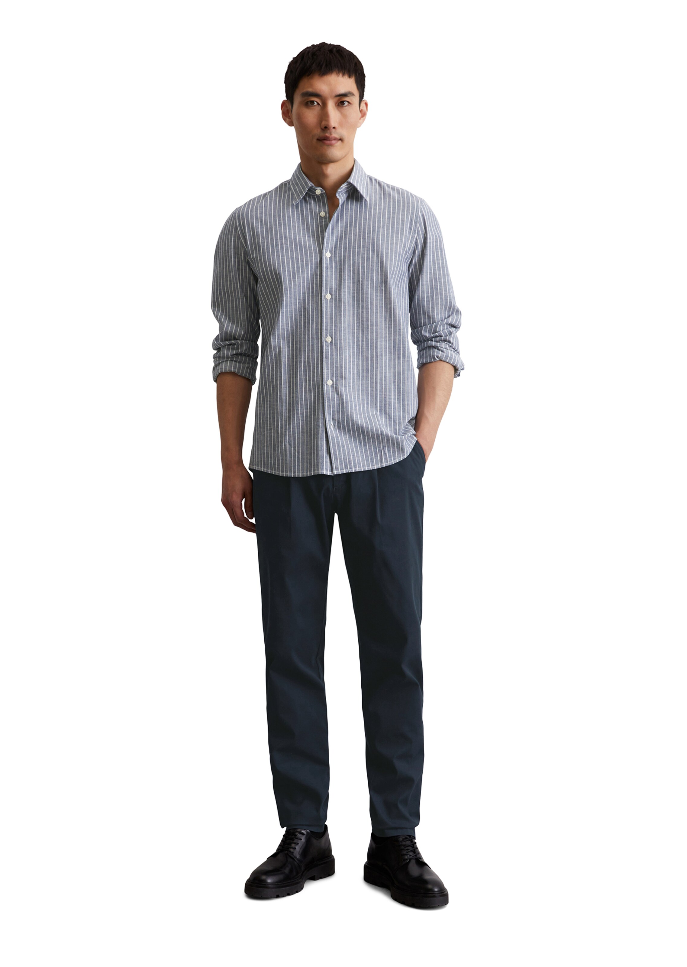 Marc O'Polo Regular fit Button Up Shirt in Blue