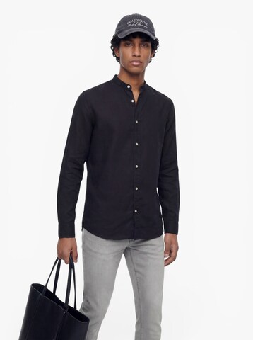JACK & JONES - Regular Fit Camisa 'JWHSUMMER BAND' em preto: frente