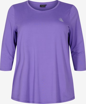 Active by Zizzi Funktionsbluse i lilla: forside