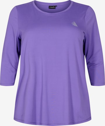 Active by Zizzi Functioneel shirt in Lila: voorkant