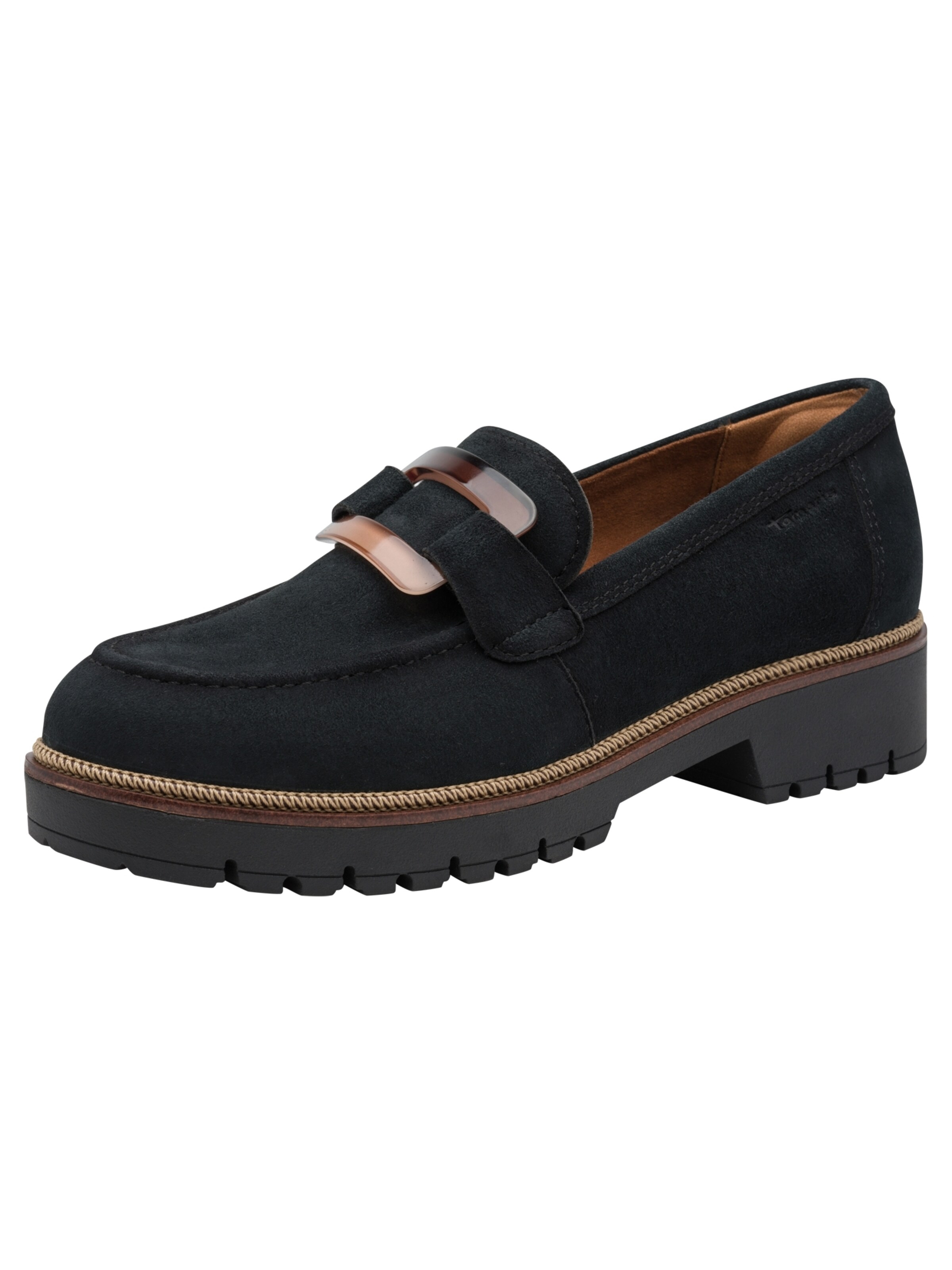Chaussure basse Tamaris en bleu : devant