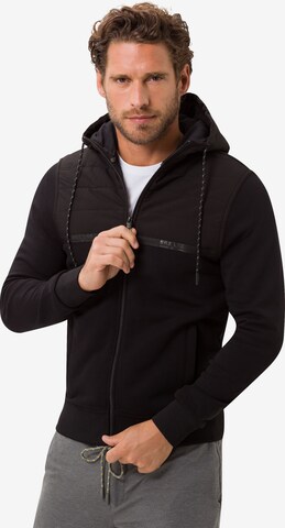 BRAX Zip-Up Hoodie 'Sammy' in Black: front