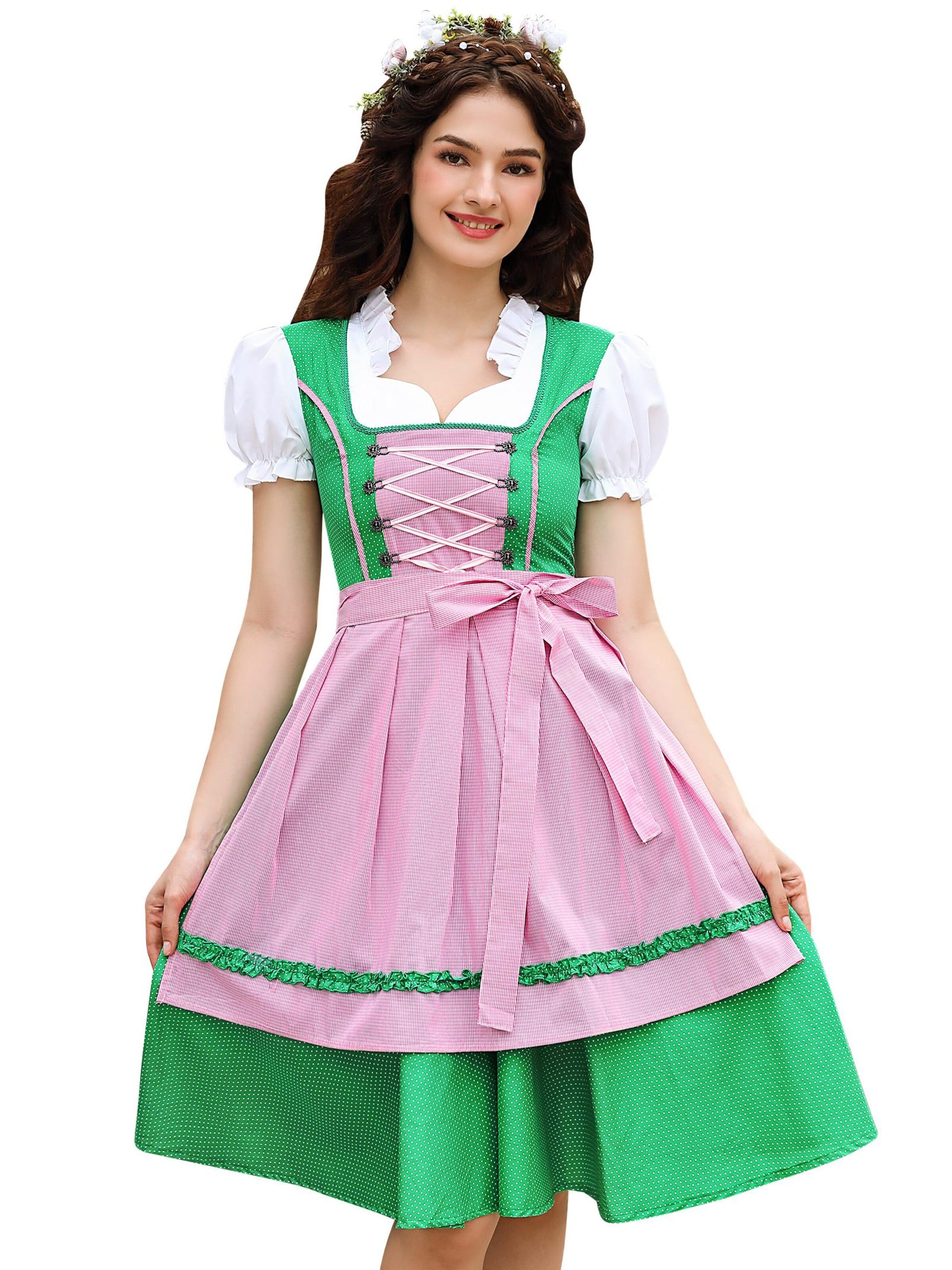 Yesfashion Dirndl w kolorze zielony: przód
