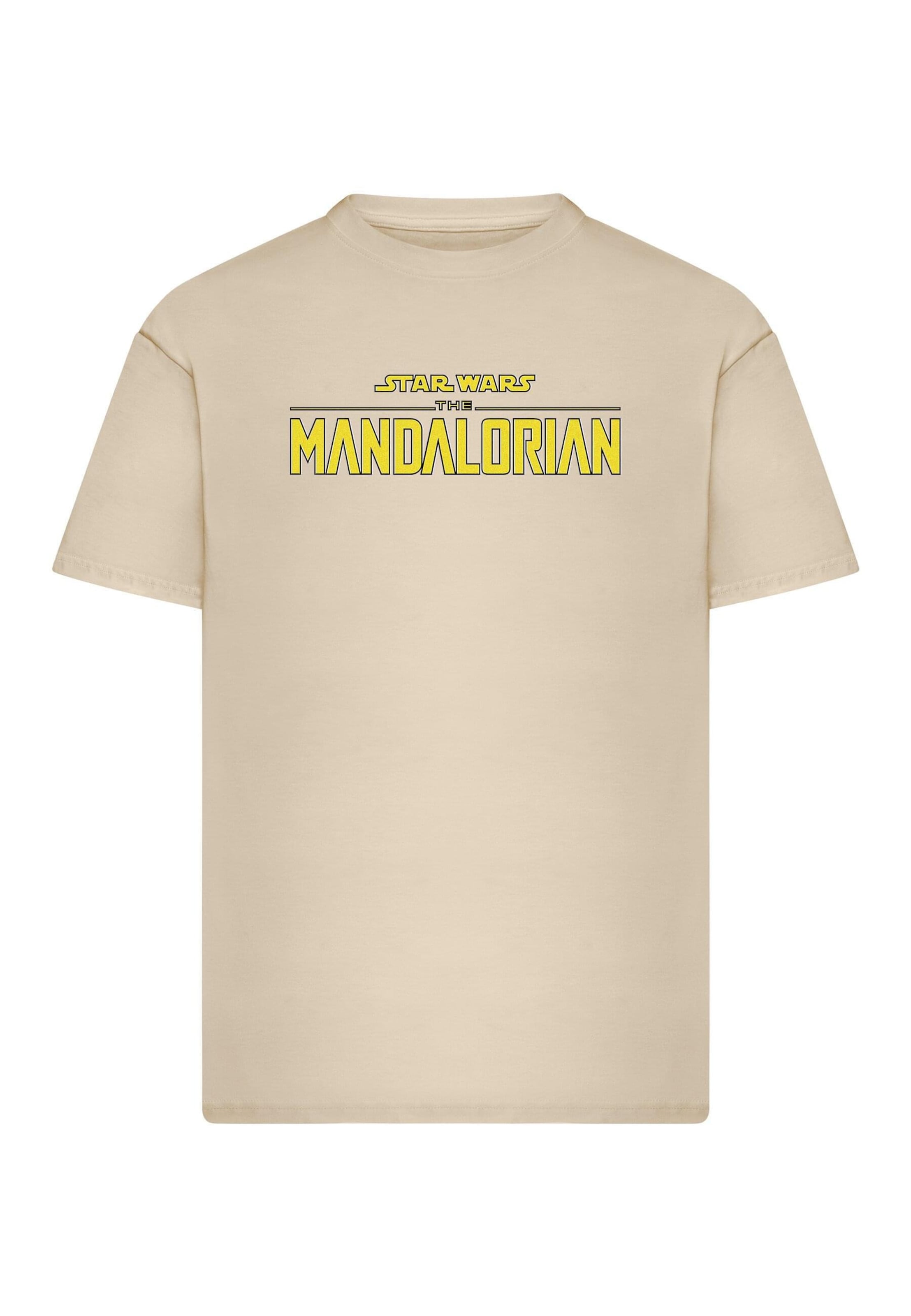 T-Shirt 'Star Wars Mandalorian Magazine Cover 1' Merchcode en blanc : devant