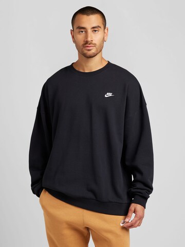 Nike Sportswear Mikina 'CLUB FT' – černá: přední strana