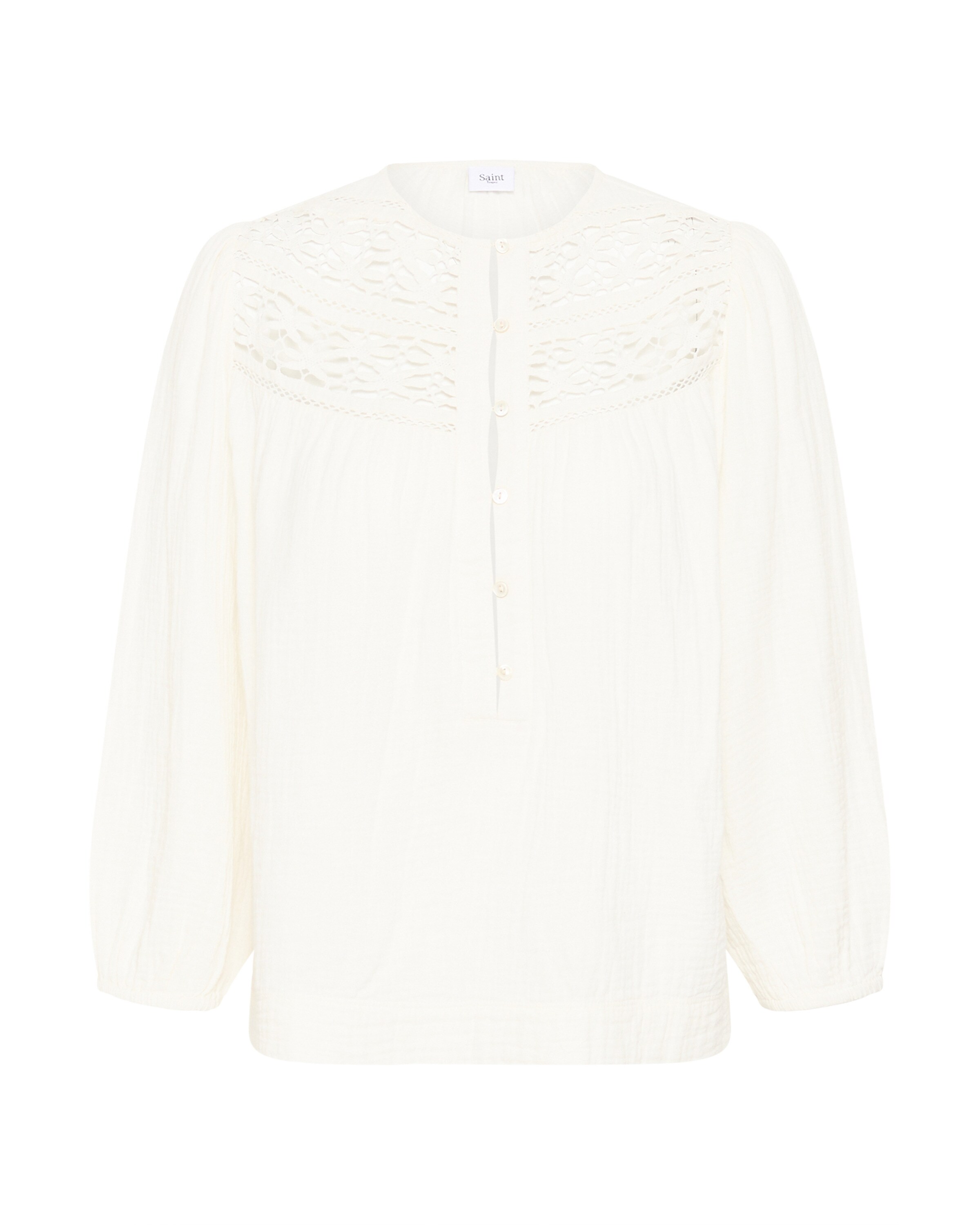 SAINT TROPEZ - Blusa 'SZRoberta' em branco: frente