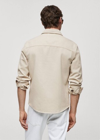 MANGO MAN Regular fit Button Up Shirt 'jay' in Beige