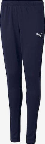 PUMA Regular Workout Pants 'TeamRise' in Blue: front