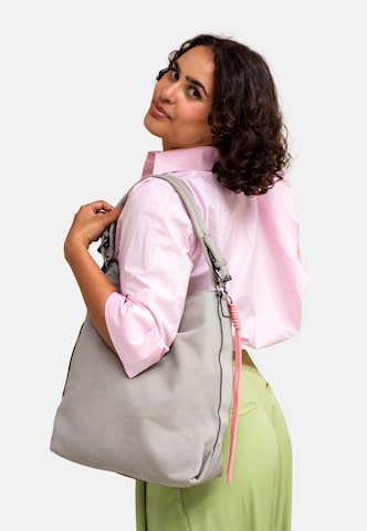 Fritzi aus Preußen Shoulder bag 'Jacky Black' in Grey: front