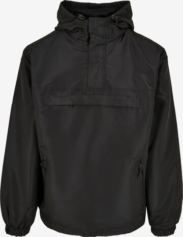 Brandit Between-season jacket in Black: front