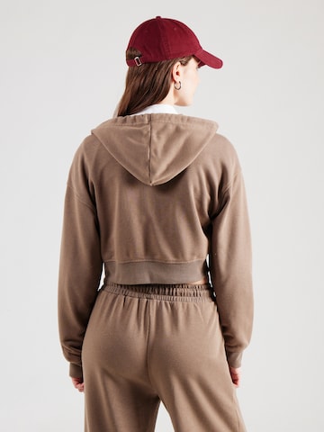 ABOUT YOU Zip-Up Hoodie 'Jolin' in Beige