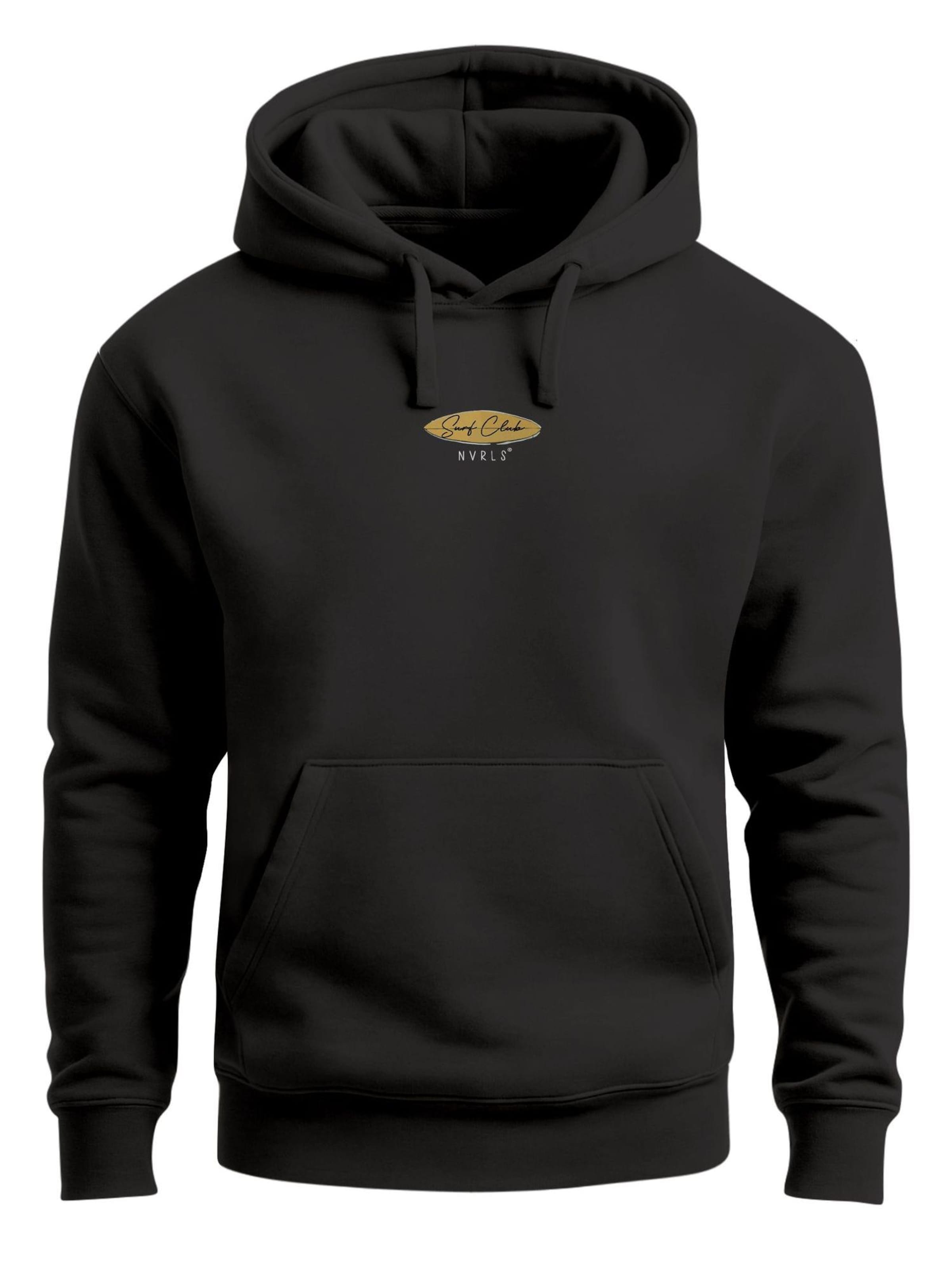 Neverless Sweatshirt 'Surfing Otter' in Black: front