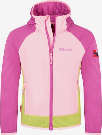 TROLLKIDS Fleece Jacket in Purple: front