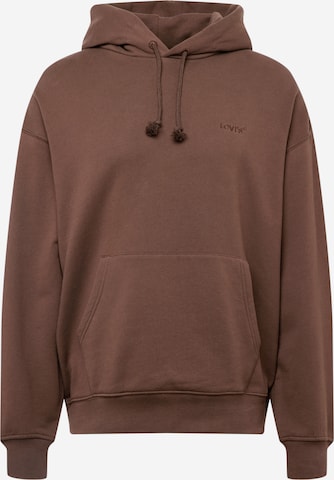 LEVI'S ® Sweatshirt 'Red Tab Sweats Hoodie' in Brown: front