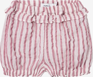 NAME IT - Tapered Calças ' HUNICA' em rosa: frente