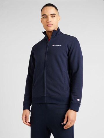 Champion Authentic Athletic Apparel Ζακέτα φούτερ σε μπλε: μπροστά