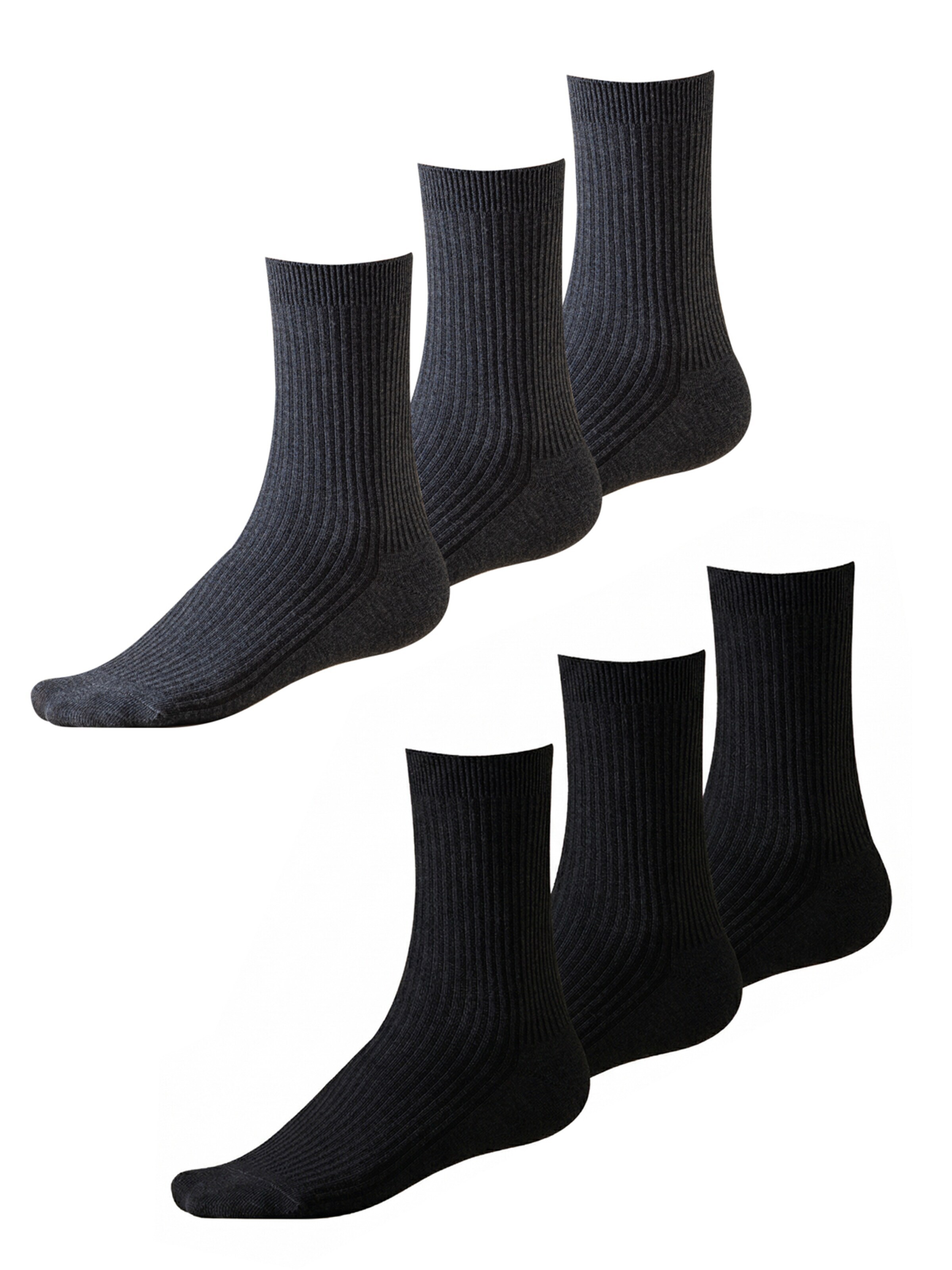 Millo Socken 'Cosy Steps Mix'‌‌‌‌‌ in 36-39 in dunkelgrau / schwarz, Produktansicht