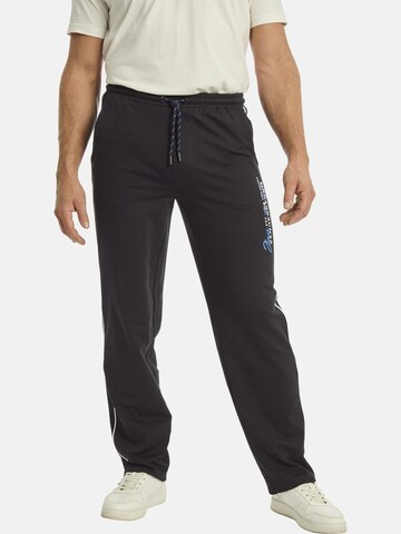 Jan Vanderstorm Loose fit Pants 'Kalevi' in Black: front