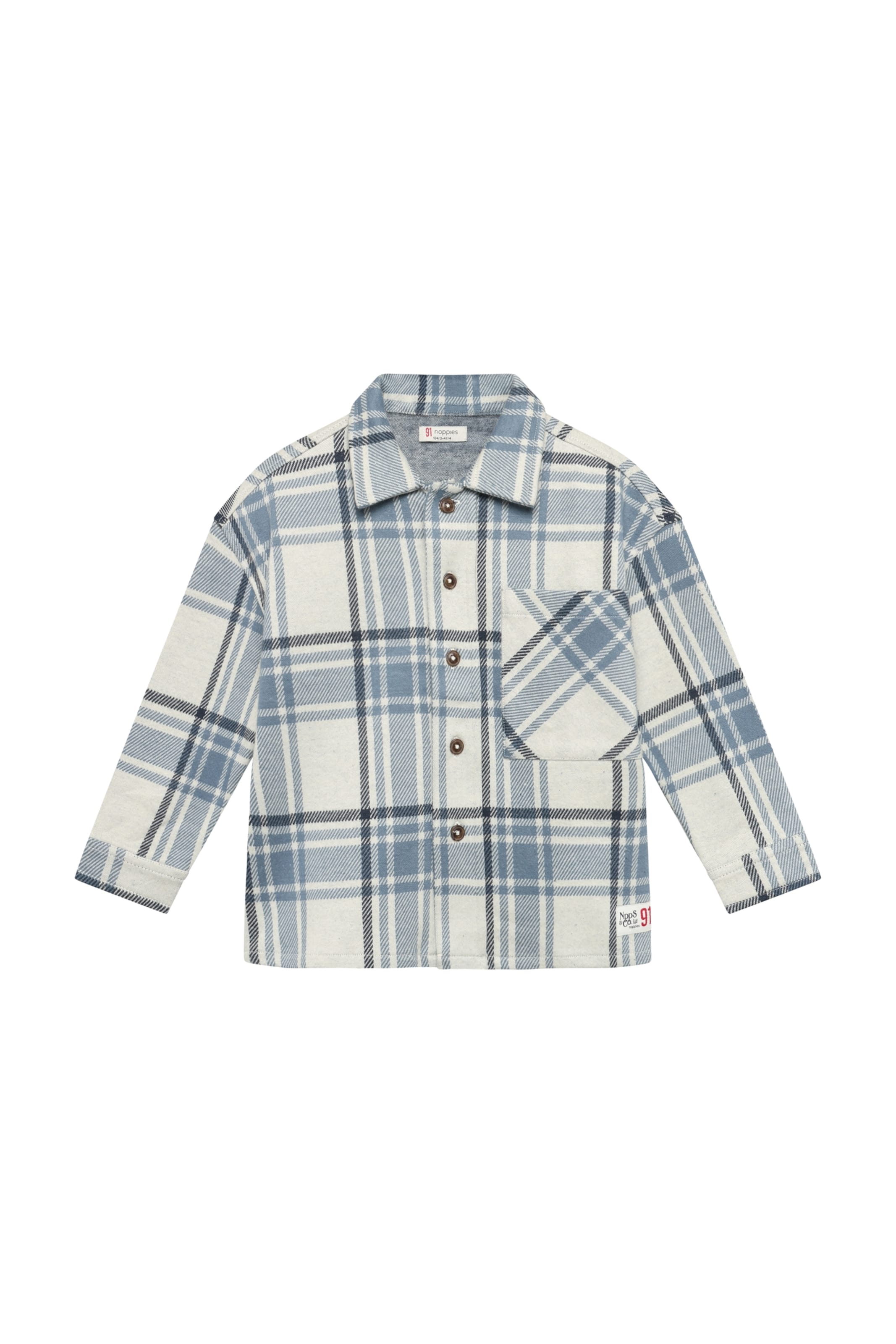 Noppies Regular fit Overhemd in Blauw: voorkant
