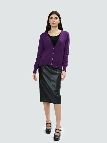Influencer Knit cardigan 'Fancy' in Purple