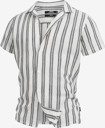 INDICODE JEANS Button Up Shirt 'Cosby' in Grey: front