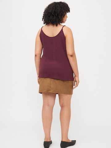ONLY Carmakoma Top 'CARMETTA' w kolorze fioletowy