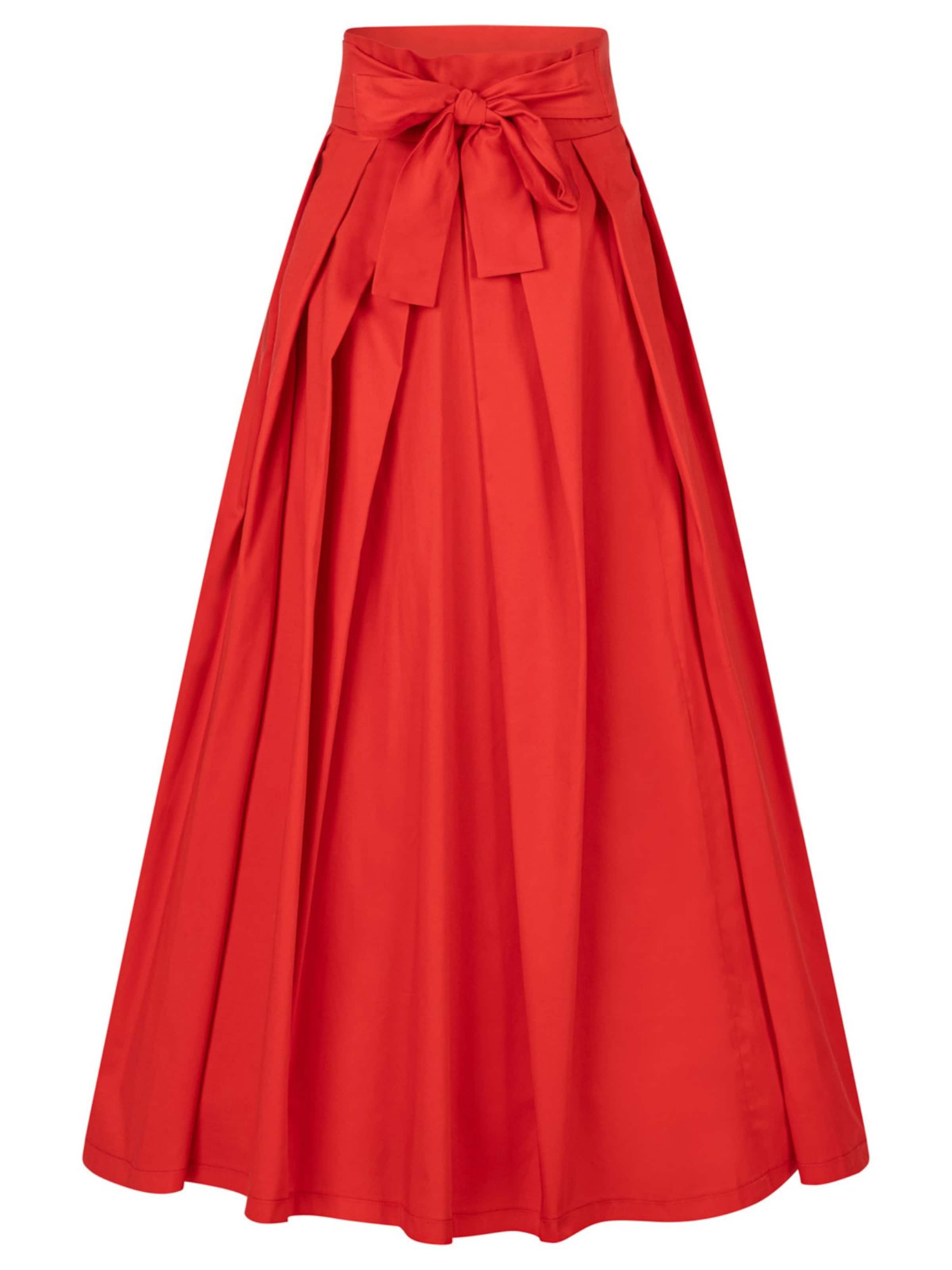 Nikka Place - Falda 'Peony' en rojo: frente