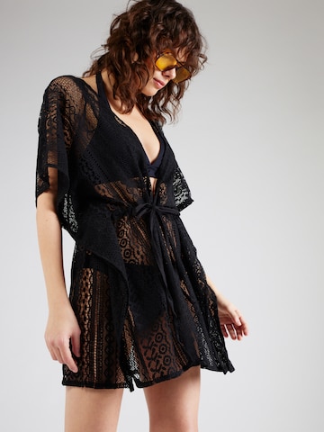 Hunkemöller Dressing Gown in Black: front