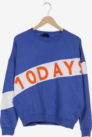 10Days Sweatshirt & Zip-Up Hoodie in L in Blue: front