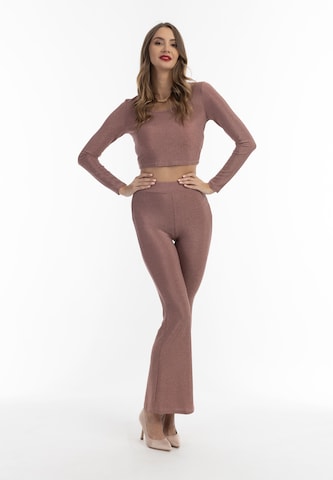 évasé Pantalon faina en rose