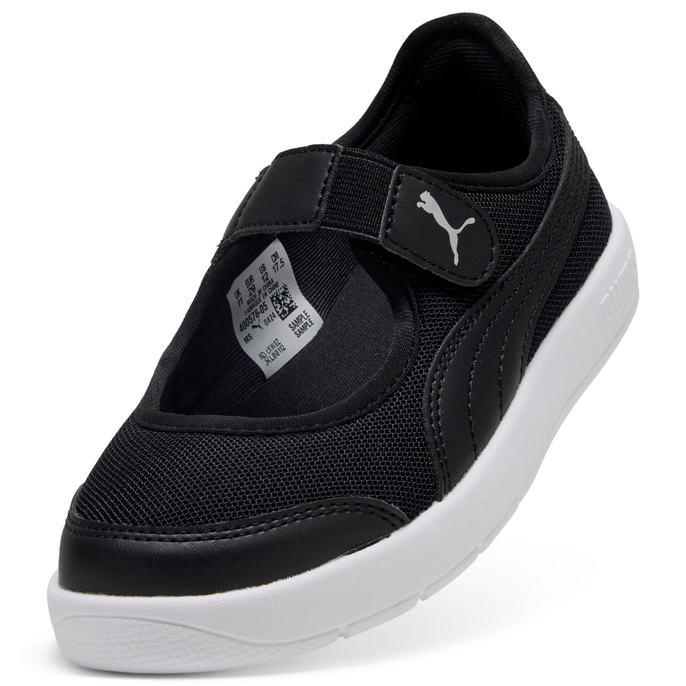 PUMA Riemchenballerina in Schwarz: Vorderseite