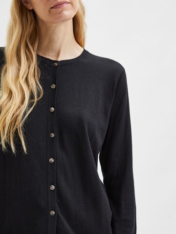 SELECTED FEMME Knit Cardigan 'Lydia' in Black