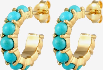 ELLI Boucles d'oreilles en turquoise / or, Vue avec produit