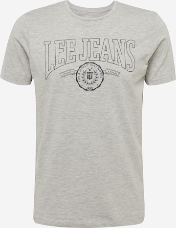 Lee T-Shirt 'VARSITY' in Grau: predná strana