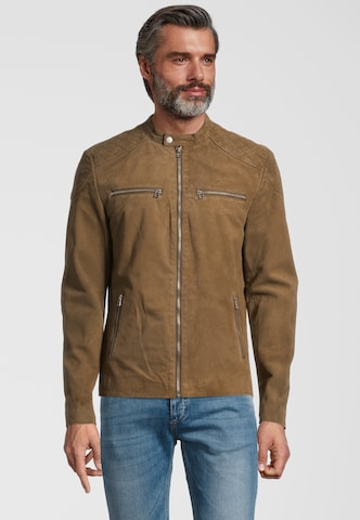 Goosecraft Between-Season Jacket in Brown: front