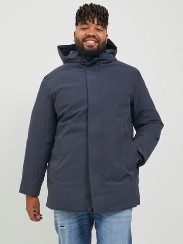 Veste fonctionnelle Jack & Jones Plus en bleu : devant