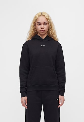 Nike Sportswear - Sweatshirt 'Studio Fleece' em preto: frente