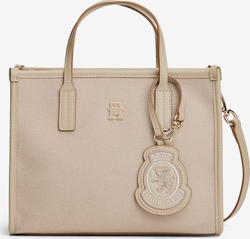 Cabas TOMMY HILFIGER en beige : devant