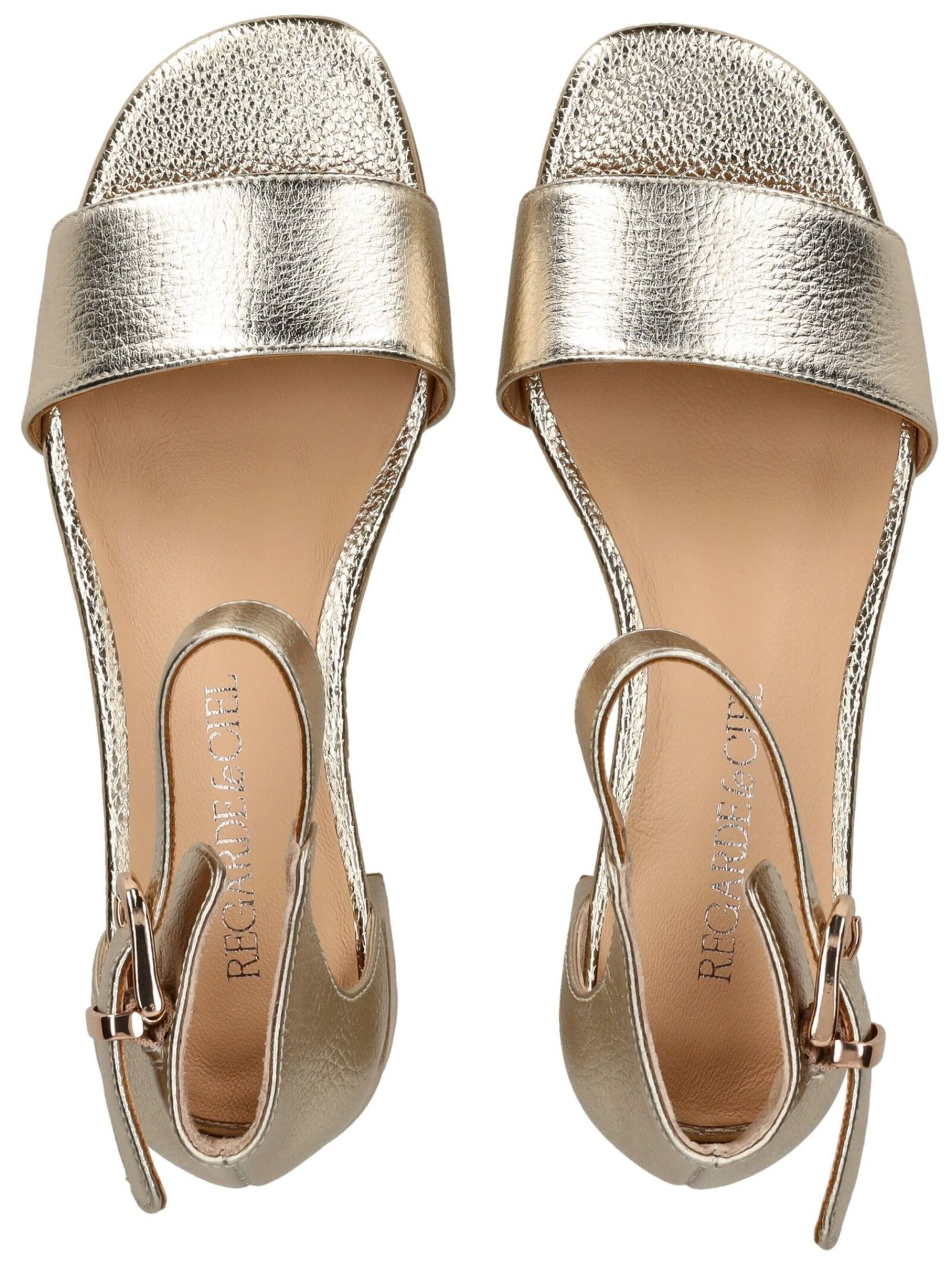 Regarde le Ciel Strap sandal in Gold