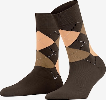 FALKE Socken 'Sensitive Argyle' in Braun: Vorderseite