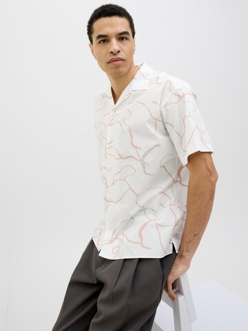 JACK & JONES Comfort fit Button Up Shirt in White