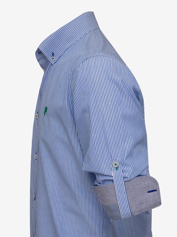 DENIM CULTURE Regular fit Button Up Shirt 'Bernard' in Blue