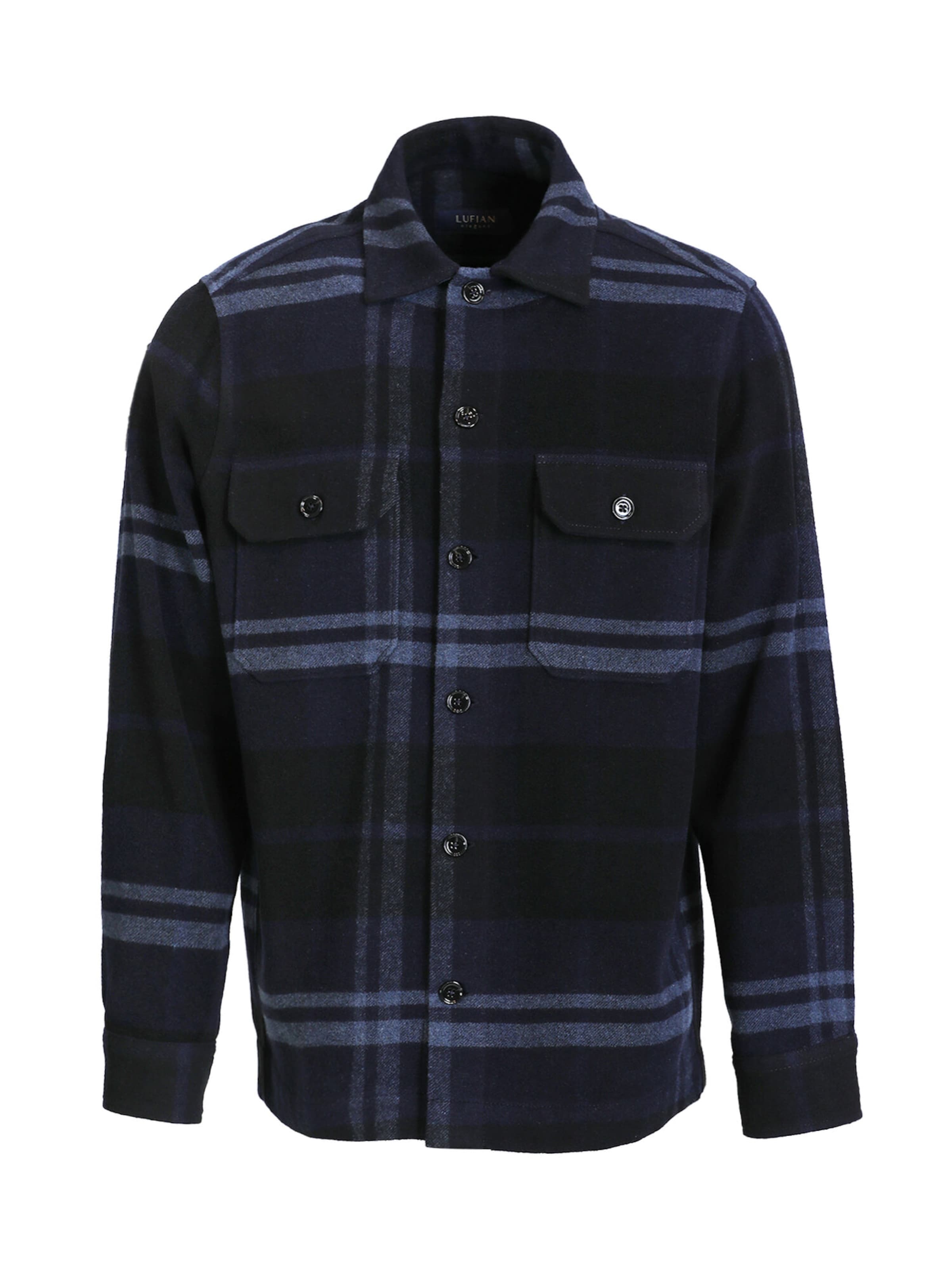 Lufian Regular fit Overhemd in Blauw: voorkant