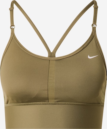 NIKE Sports Bra 'INDY' in Green: front